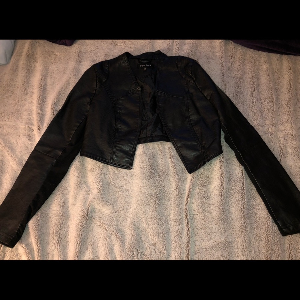 Cropped Leather jacket